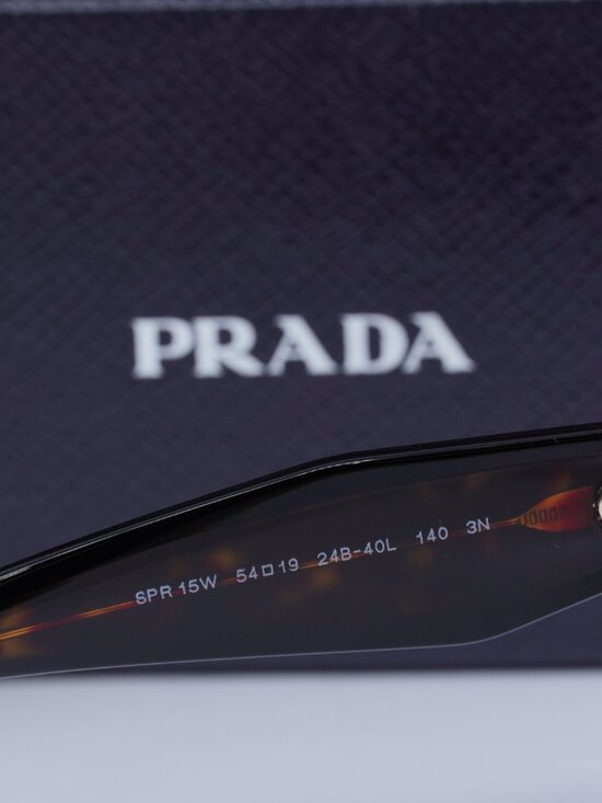 Prada PR15WS 24B40L Square Sunglasses – Dark Havana/Black\\Dark Grey main image 7